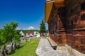 The Church of the Archangels Michael and Gabriel from Plopis village, Maramures county, Romania. Royalty Free Stock Photo