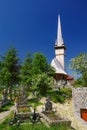 The Church of the Archangels Michael and Gabriel from Plopis village, Maramures county, Romania.