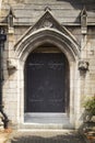 Church arched stone doorway