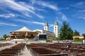 Church architecture, Bosnia and Herzegovina, Medjugorje - popular site of Catholic pilgrimage Royalty Free Stock Photo