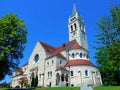 church, architecture, building, tower, old, europe, cathedral, religion, city, germany, town, landmark, travel, castle, gothic Royalty Free Stock Photo