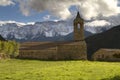 The Church from ArsÃÂ¨guel Royalty Free Stock Photo