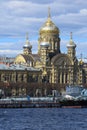 Church of the assumption of the blessed virgin on the banks of t Royalty Free Stock Photo