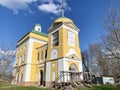 Church of the Assumption of the Blessed Virgin Mary Uspenskaya in the village Naberezhnaya Sloboda in the spring. Naro-Fominsky