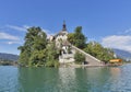 Church Assumption of Mary on lake Bled island