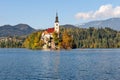 Church of the Assumption of Mary, Lake Bled, Slovenia Royalty Free Stock Photo