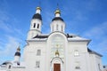 Church of the assumption of the mother of God Uspenskaya church in Arkhangelsk on the street of Loginov, Russia