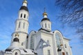 Church of the assumption of the mother of God Uspenskaya church in Arkhangelsk on the street of Loginov, Russia