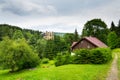 Church of Assumption in sunny mountains, Neratov, Czech republic