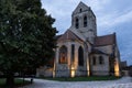 Church in Auvers-sur-Oise, France. The church was painted by Vincent van Gogh Royalty Free Stock Photo