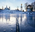 Church on the banks Royalty Free Stock Photo