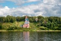 Church on the banks of the Volga River