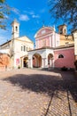 The church in Barolo village,  Piedmont region, north Italy Royalty Free Stock Photo