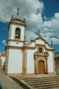 Church in baroque style with steeple and staircase