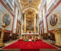 Church Basilica Altar at Sanctuary of Bom Jesus do Monte - Braga, Portugal Royalty Free Stock Photo