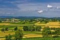 Church on the beautiful hill in springtime Royalty Free Stock Photo