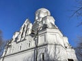 The Church of the Beheading of the head of John the Baptist in Dyakovo. Mid-16th century. Kolomenskoye, Moscow Royalty Free Stock Photo