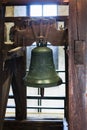 Church bell in castelvecchio castle tower