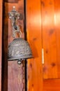 Church bell inside St. Peter's Chapel in St. George's, Bermuda