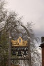 Church & Bell Sign, Thetford Royalty Free Stock Photo