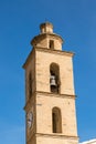 Church bell tower at Castifao in northern Corsica