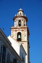 Church bell tower, Sanlucar de Barrameda. Royalty Free Stock Photo