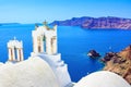 Church bells on a Greek Orthodox Church, Oia, Santorini, Greece, Royalty Free Stock Photo