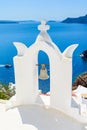 Church bells on a Greek Orthodox Church, Oia, Santorini, Greece, Royalty Free Stock Photo