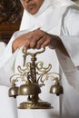 Church bells during mass Royalty Free Stock Photo