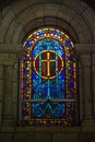 Church beveled glass Royalty Free Stock Photo