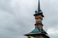 The church of the birth of the Blessed Virgin Mary from Merry Cemetery, Sapanta, Romania Royalty Free Stock Photo