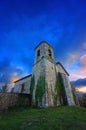 Church in Bitoriano at sunset