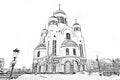 Church on Blood in Honour of All Saints Resplendent in the Russian Land Royalty Free Stock Photo