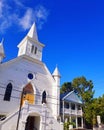 Church and blue skys Royalty Free Stock Photo