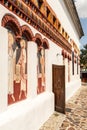 Church Brancoveanu - exterior wall Royalty Free Stock Photo