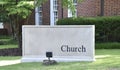 Church for Christian Worship Services Sign