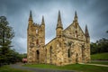 Church buildings at Port Arthur penal colony world heritage site Royalty Free Stock Photo