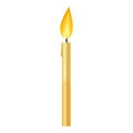 Church candle icon, cartoon style