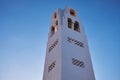 Church Candlemas of the Lord is the main orthodox church in Fira Santorini island Cyclades in Greece Royalty Free Stock Photo