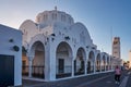 Church Candlemas of the Lord is the main orthodox church in Fira Santorini island Cyclades in Greece Royalty Free Stock Photo