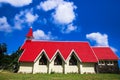 Church in Cap Malheureux, Mauritius island Royalty Free Stock Photo