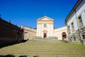 church of the Capuchins of Albano Laziale illuminated by the sun Royalty Free Stock Photo
