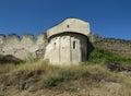 Church Castellana. Castle of Argent. Villeneuve. Aosta. Italy.