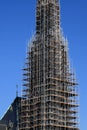 Church cathedral scaffolding