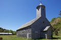 Church in Caulin village, Chiloe island, Chile