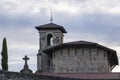 cemetery in the basque country a cloudy day Royalty Free Stock Photo