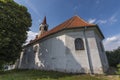 Church with cemetery in Dubicky village