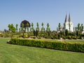 Church and Cemetery in a Small Countryside Town in Denmark