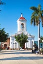 Church in the Cespedes square of Trinidad Royalty Free Stock Photo