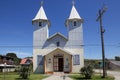 Church in Chacao village, Chiloe island, Chile